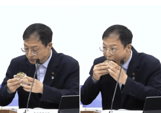"오해 안 했으면" 회의서 샌드위치 먹은 김상욱 울산시장, 영상 퍼지자 악플 폭주